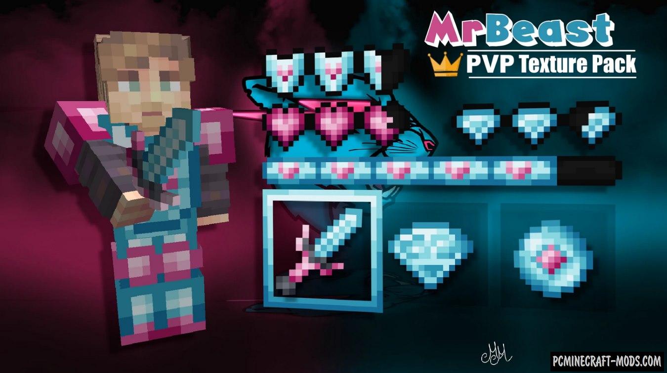 MrBeast 16x - BedWars, PvP Texture Pack For Minecraft 1.20.4