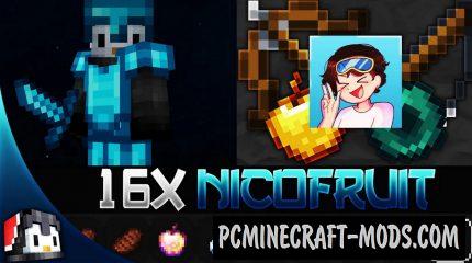 NicoFruit 16x FPS BedWars Texture Pack For Minecraft 1.20.4