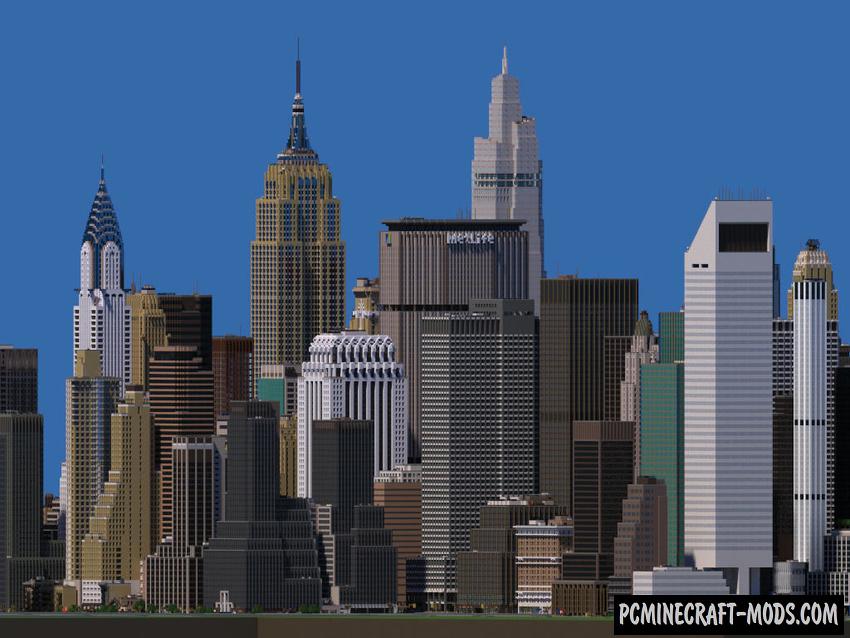 Midtown Manhattan New York City – City Map For Minecraft