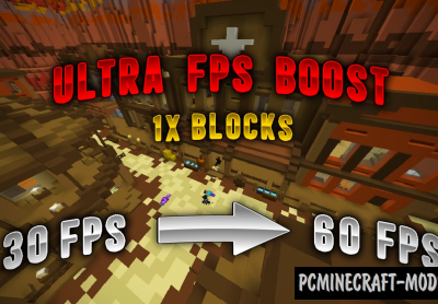 Ultra FPS Booster 1x Resource Pack For Minecraft 1.19.1, 1.18.2